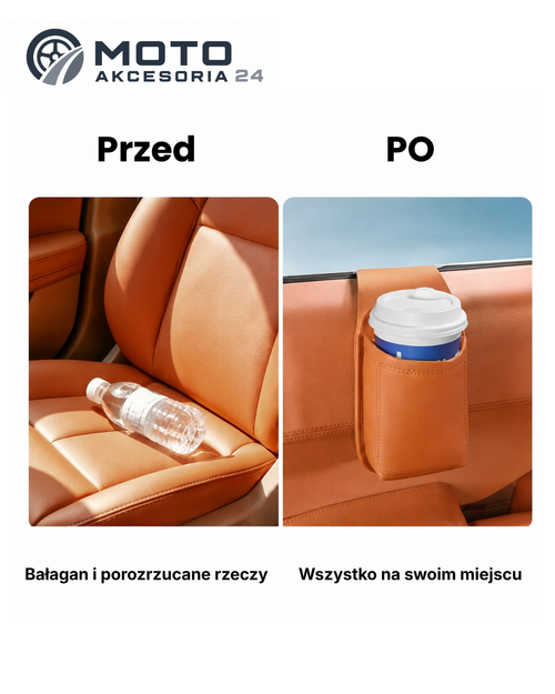 Zestaw Rodzinny - 4x skorzana kieszen na drzwi
